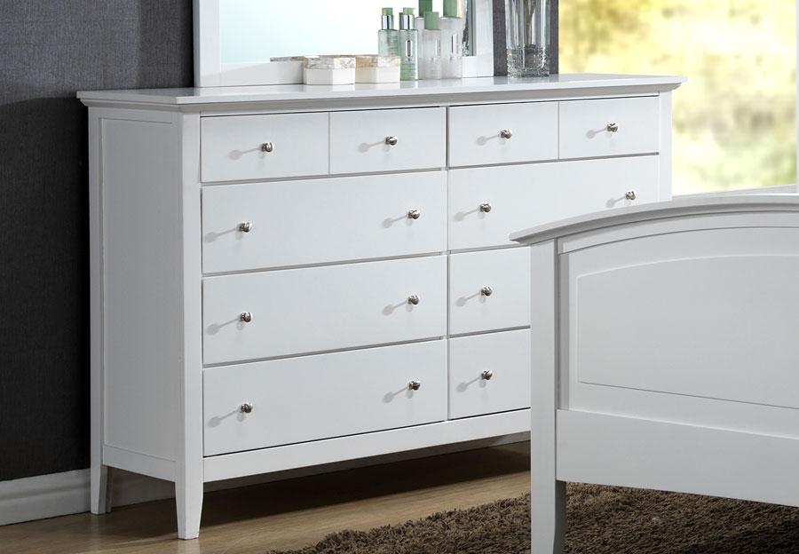 Lifestyle Jill White Eight-drawer Dresser