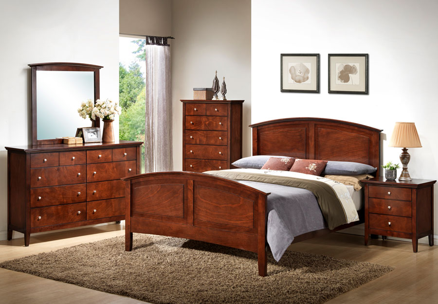 Lifestyle Jack Whiskey King Panel Bed, Dresser and Mirror