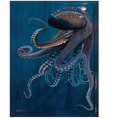 Island Girl Octopus Tentacles - 36" x 48"