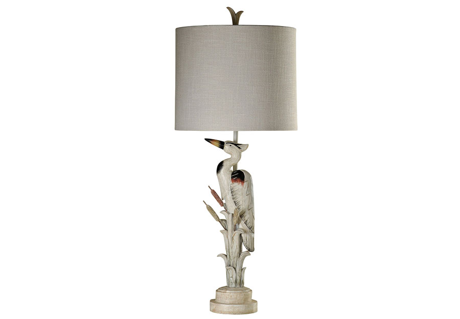 StyleCraft Heron Table Lamp with Accent Finial