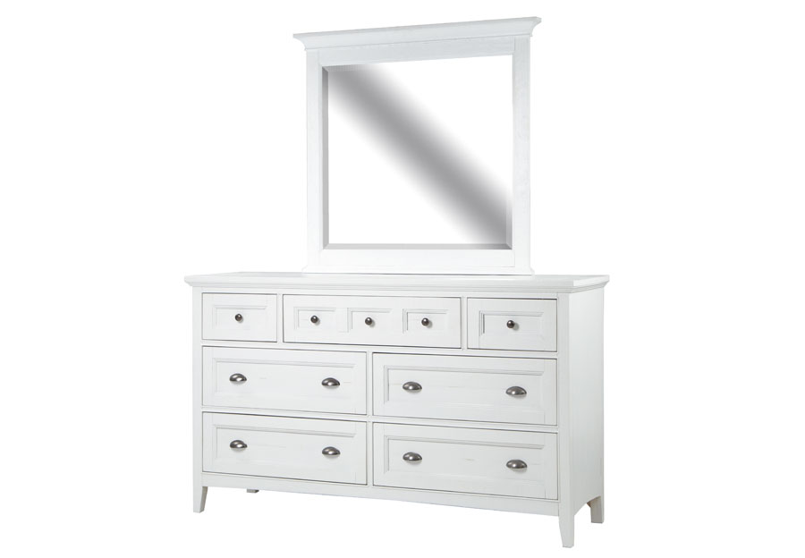 Magnussen Heron Cove King Bed, Dresser, and Mirror