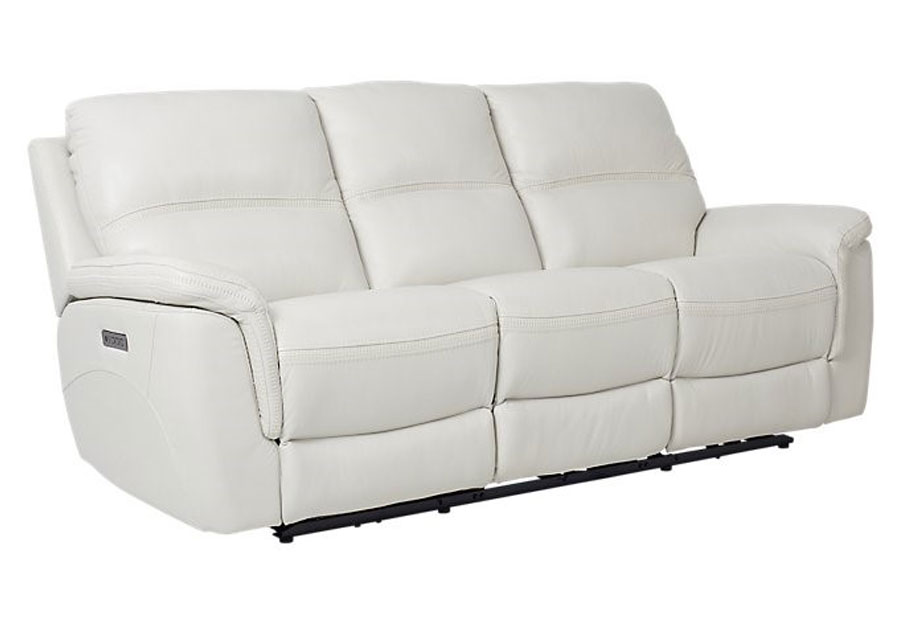 Triple Power Leather Match Reclining Sofa, Cheers Leather Furniture