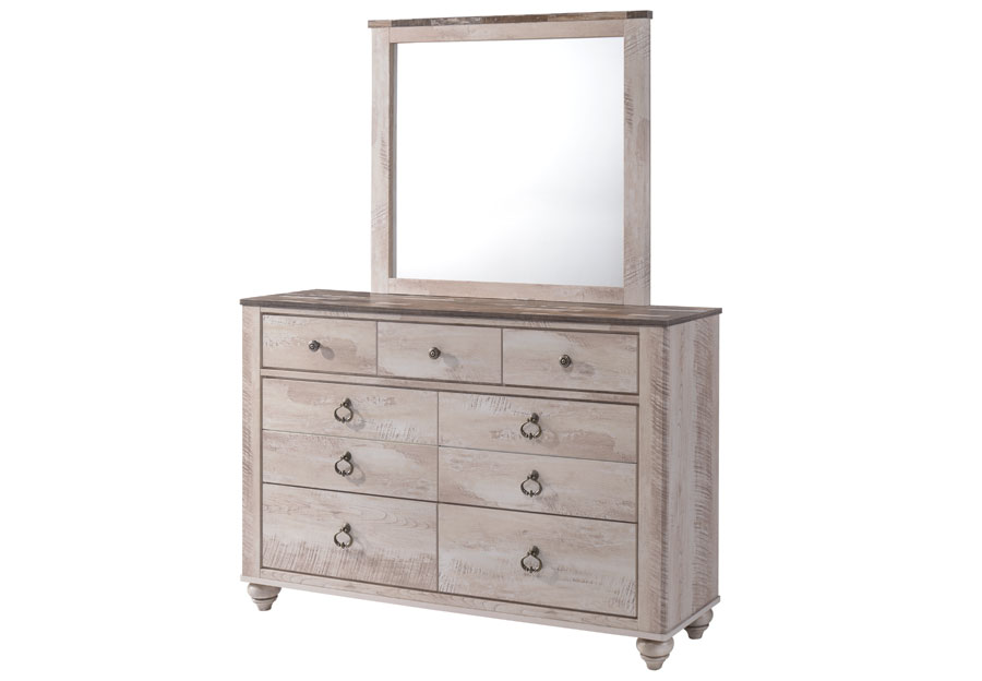 Lifestyle Pier King Bed, Dresser and Mirror 