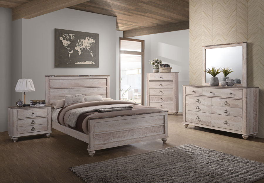 Lifestyle Pier Twin Bed, Dresser and Mirror