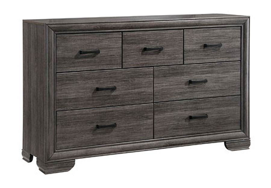 Lifestyle Shelton Grey Seven-Drawer Dresser