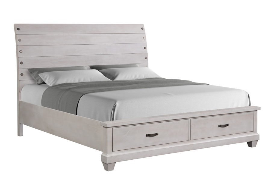 Lifestyle Crestview White Wash Queen, How To Whitewash Bed Frame