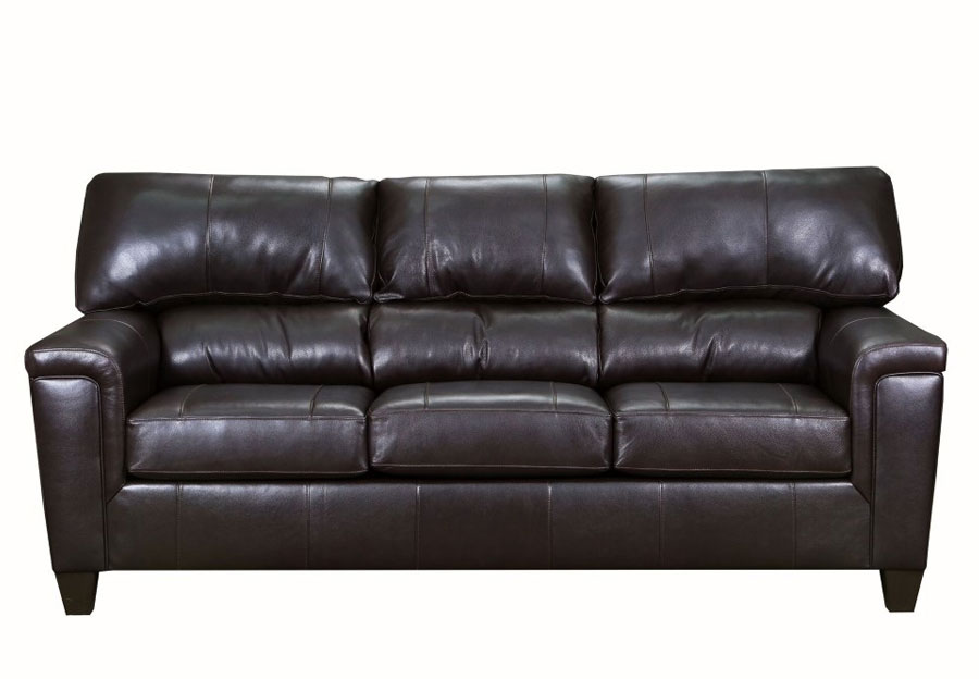 Lane Cypress Bark Leather Match Queen Sleeper Sofa
