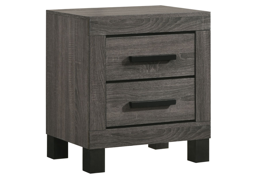 Lifestyle Midtown Grey Two-Drawer Nightstand
