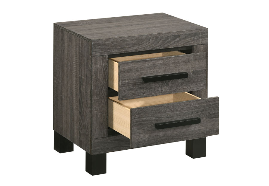 Lifestyle Midtown Grey Two-Drawer Nightstand