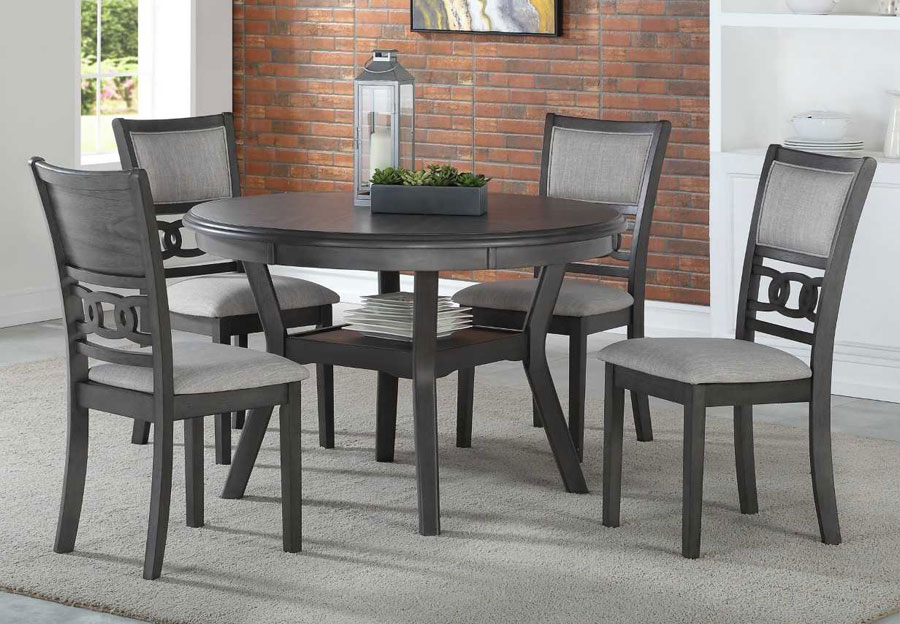 four chair round dining table