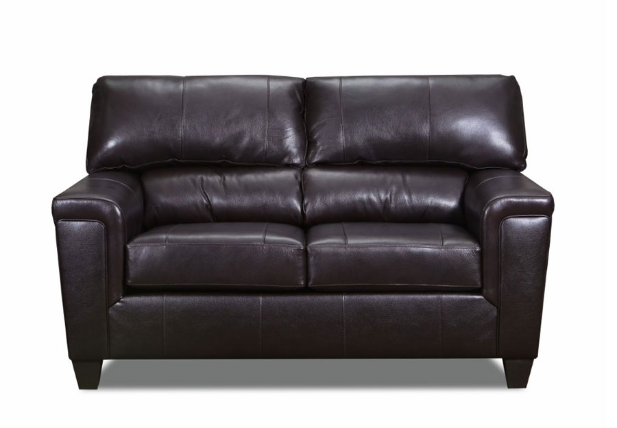 Lane Cypress Bark Leather Match Sleeper Sofa and Loveseat