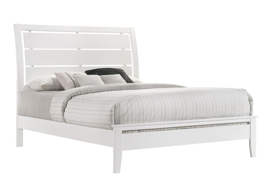 Lane Grant White Queen Bed