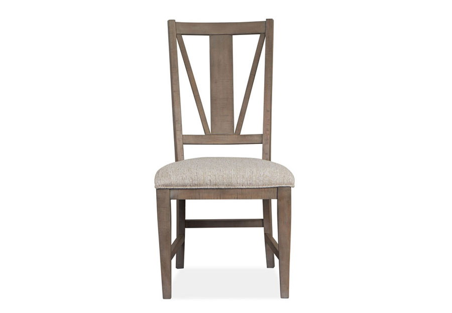 Magnussen Paxton Place Pewter Dining Side Chair with Upholstered Seat