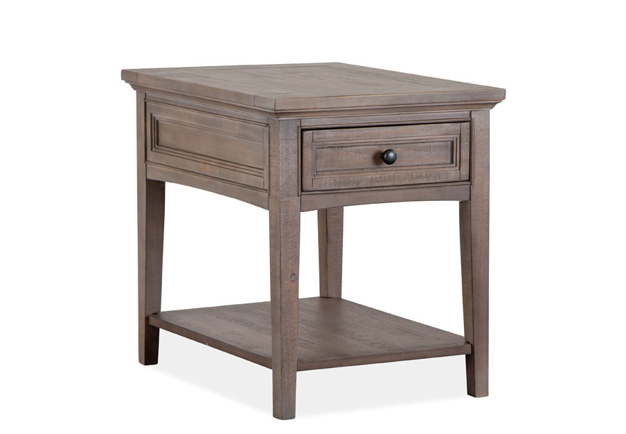 Magnussen Paxton Place Pewter Rectangular End Table