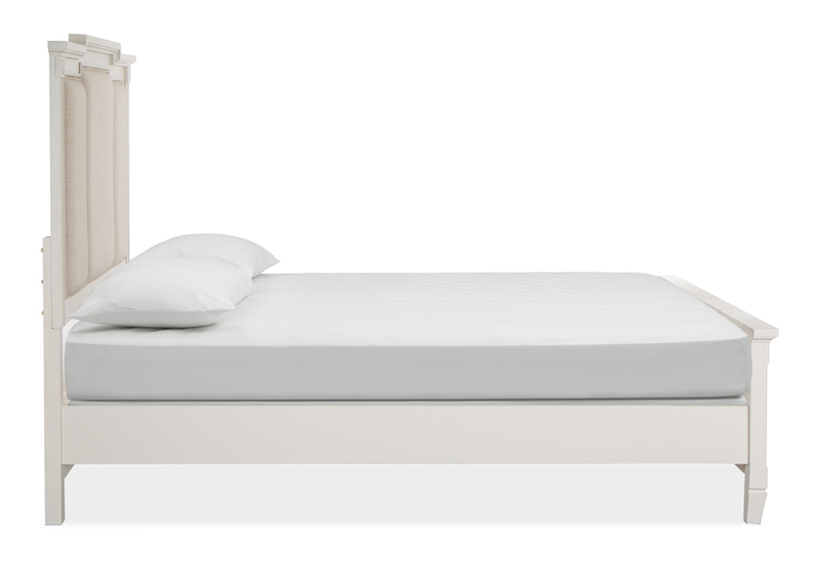 Magnussen Willowbrook White Queen Upholstered Bed