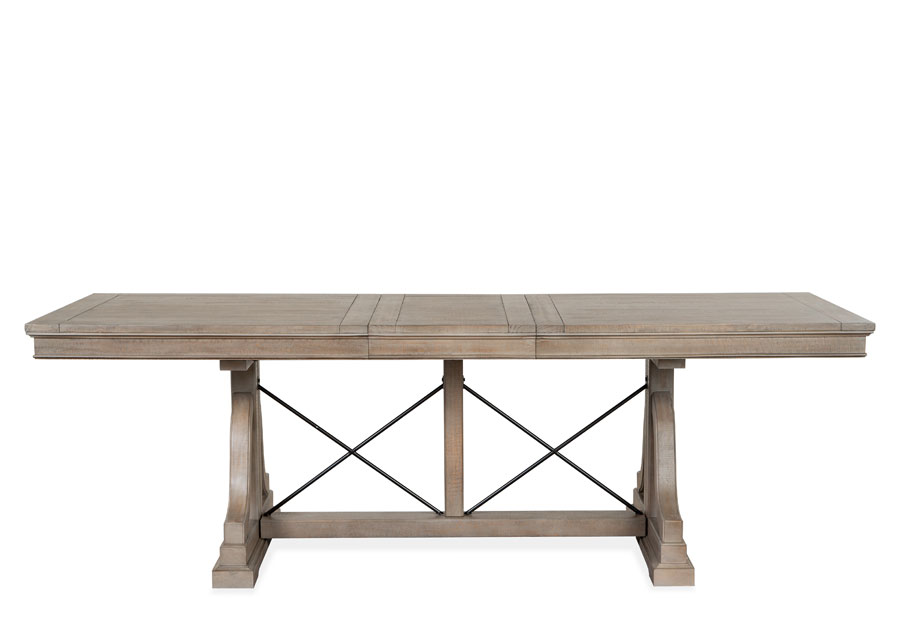 Magnussen Paxton Place Pewter Dining, Magnussen Trestle Dining Table