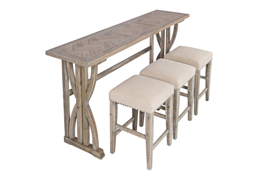 Jofran Fairview Ash Counter-Height Dining Table with Three Stools