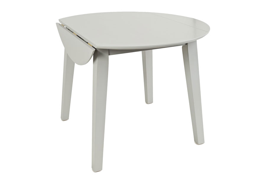 Jofran Simplicity Dove Round Dropleaf Dining Table