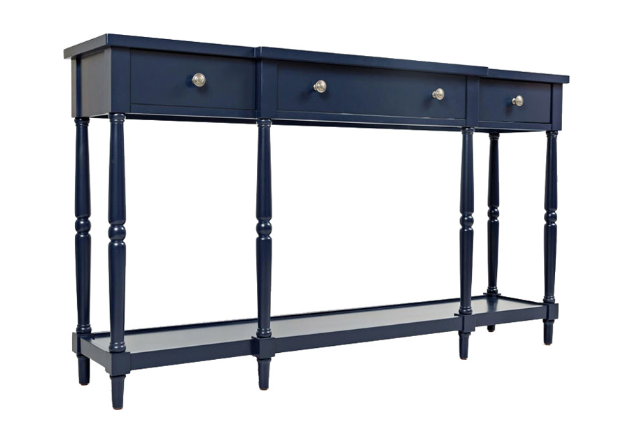 Jofran Stately Home Navy Breakfront Console