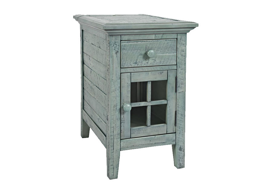 Jofran Rustic Shores Surfside Power Chairside Accent Cabinet