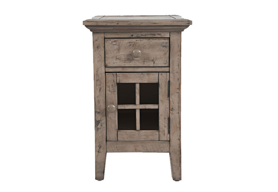 Jofran Rustic Shores Watch Hill Power Chairside Accent Cabinet