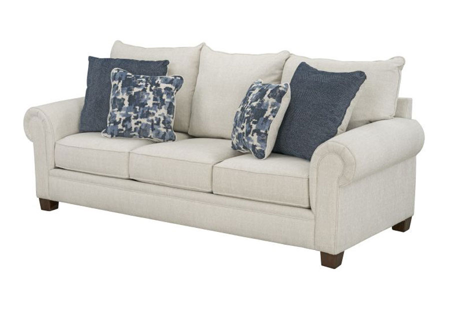 Albany Windermere Upholstered Sofa with Accent Pillows