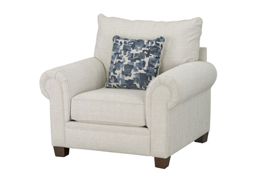 Albany Windermere Upholstered Sofa with Accent Pillow