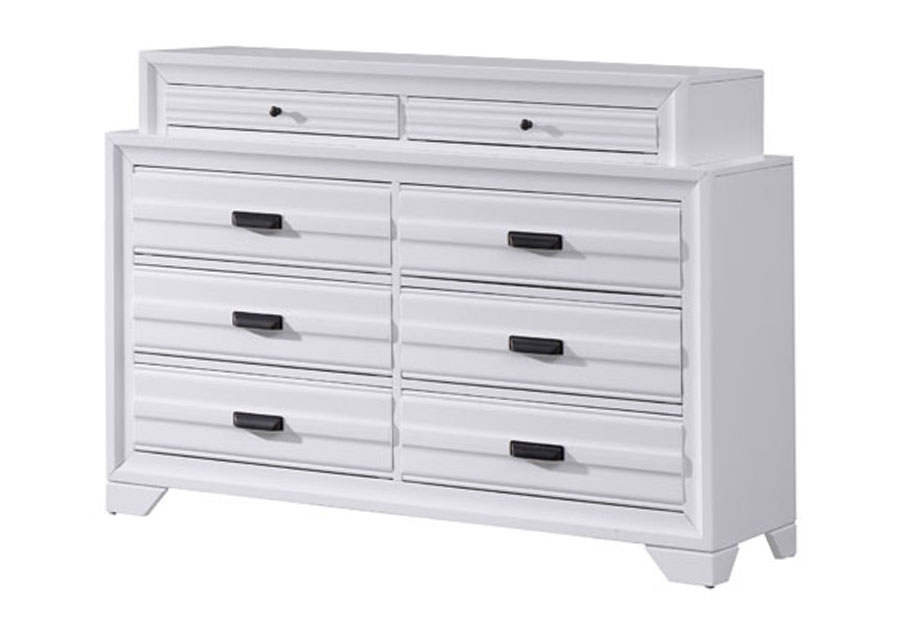 Lifestyle Belcourt White Eight-Drawer Dresser