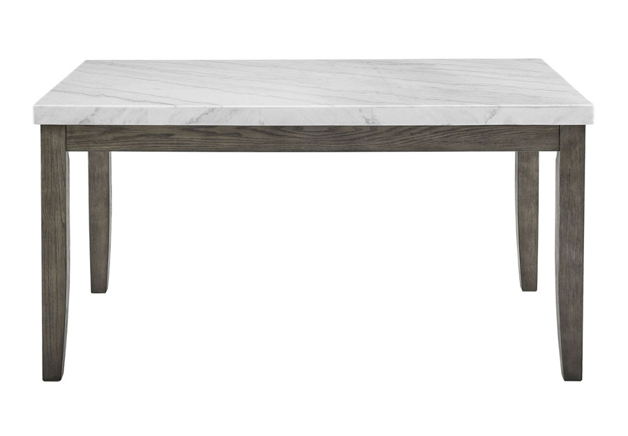 Steve Silver Emily Grey-White Marble Dining Table