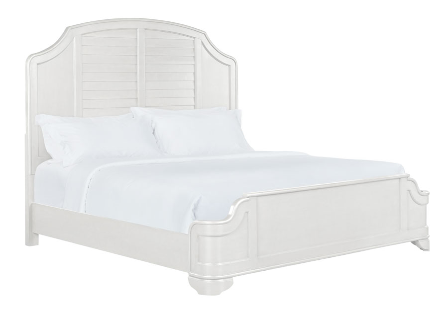 Lane Naples White Queen Panel Bed