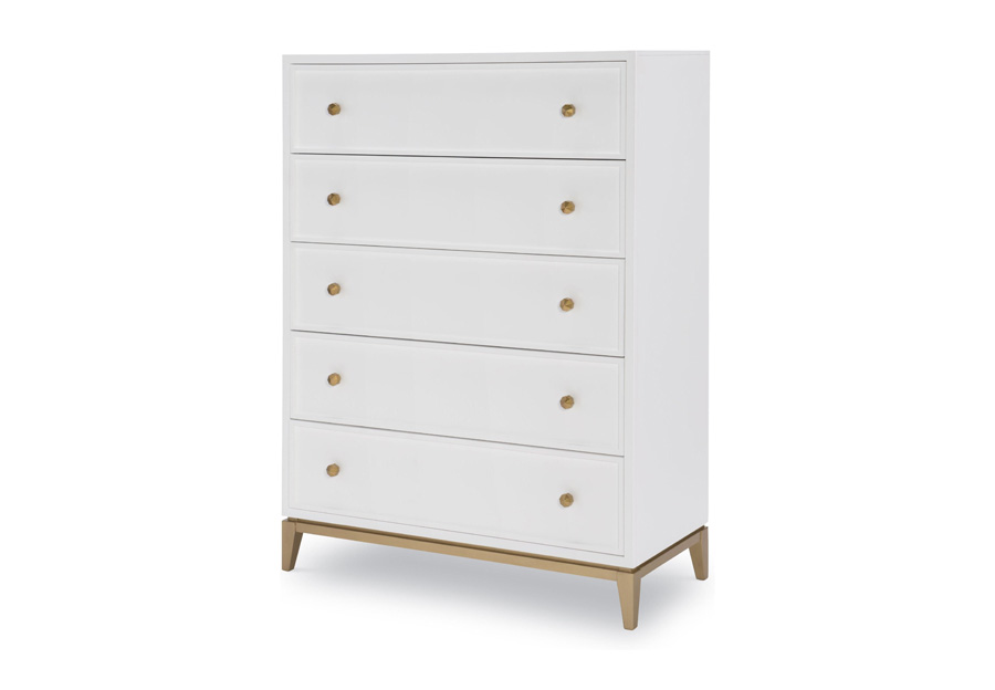 Legacy Rachael Ray Chelsea White Five-Drawer Chest