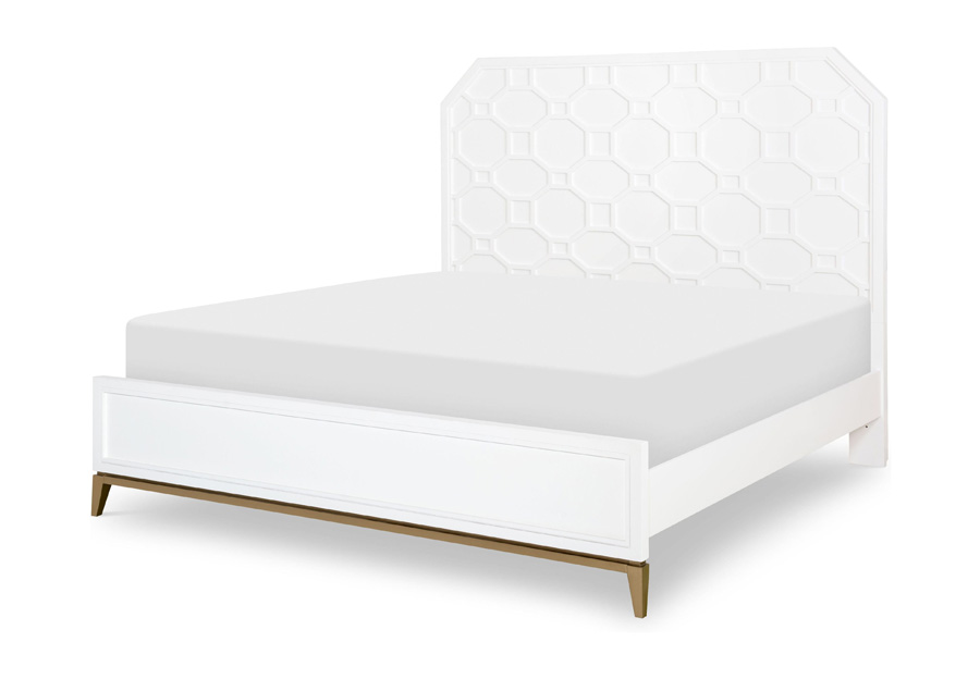 Legacy Rachael Ray Chelsea White King Panel Bed
