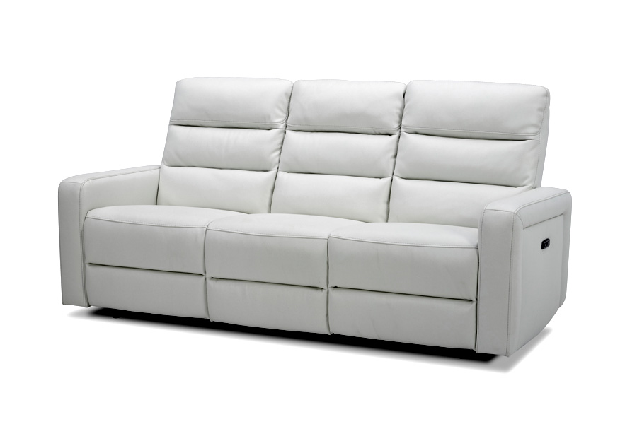 Kuka Verona Snow Dual Power Reclining Sofa