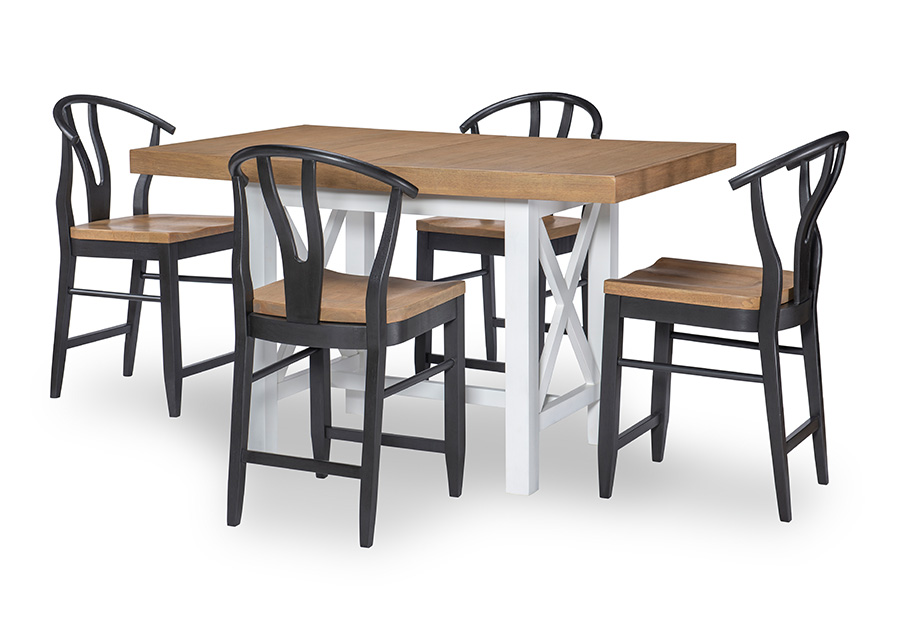 Legacy Franklin Counter Table and Four Counter Chairs