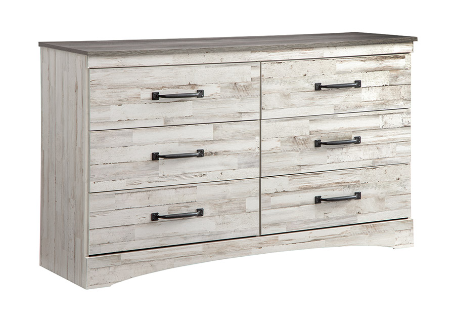 Kith Aspen White Six-Drawer Dresser
