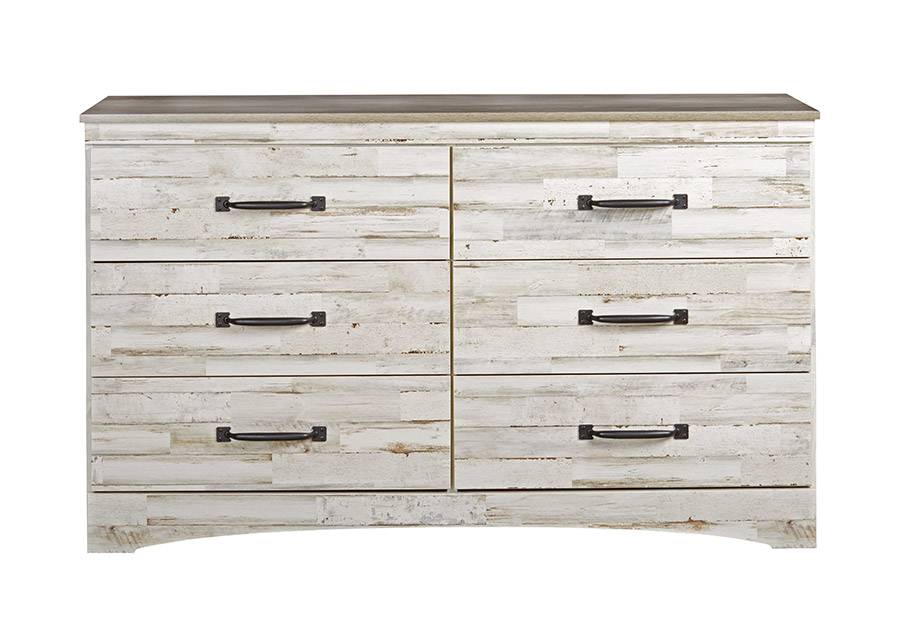 Kith Aspen White Queen Panel Headboard, Dresser and Mirror