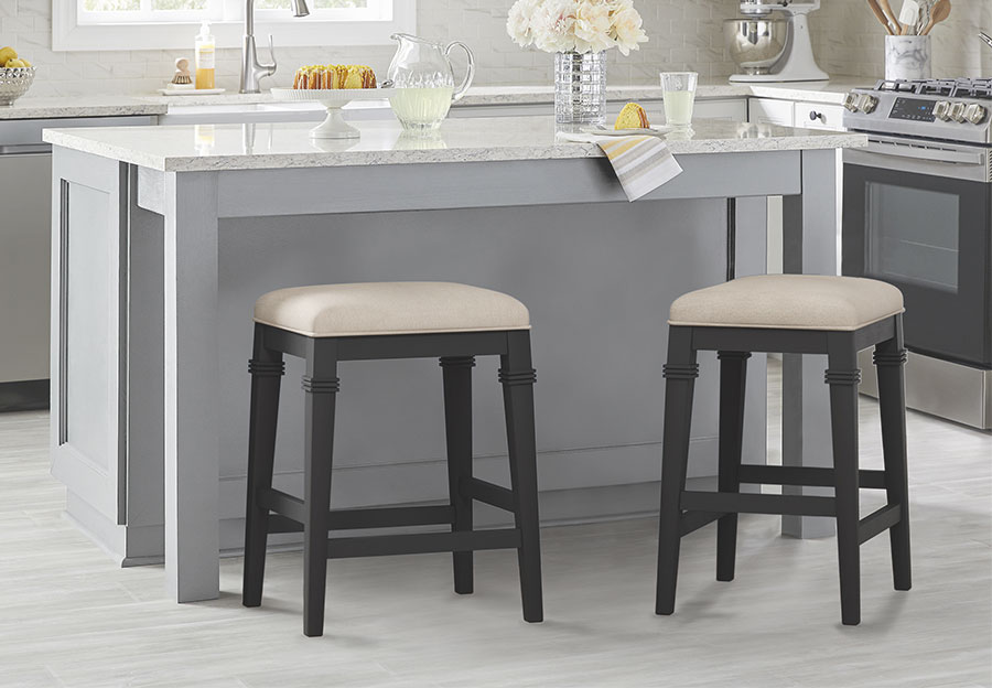 Hillsdale Arabella Wood Backless Counter Stool (25.25-Inch Seat Height)