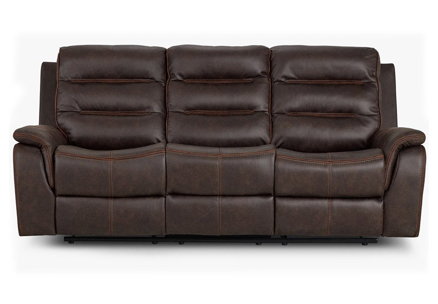 Lifestlyes Jayden Walnut Manual Reclining Sofa