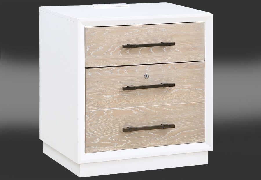 Panama Jack Boca Grande Drawer File Cabinet with Dual USB and AC Plug-in