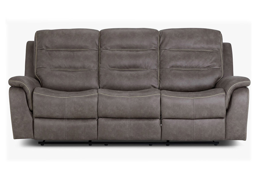 Lifestlyes Jayden Gray Dual Power Reclining Sofa and Dual Power Console Loveseat