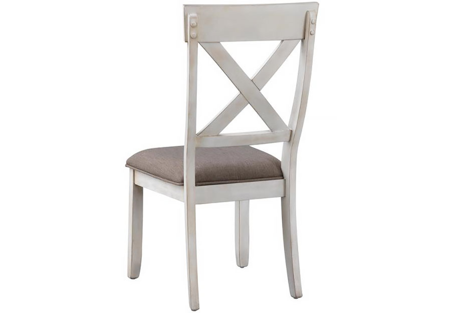Coast to Coast Bar Harbor White Upholstered Dining Chair