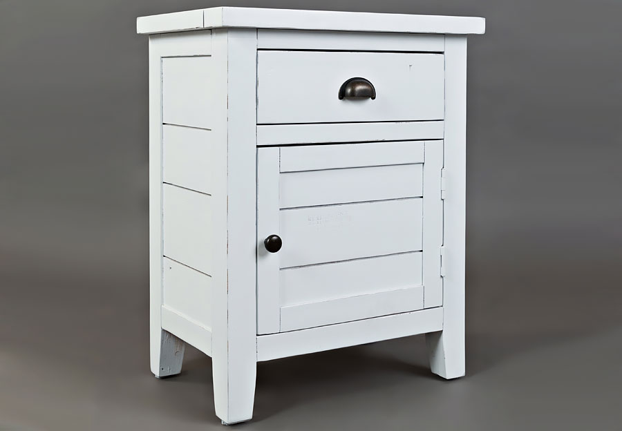 Jofran Artisan's Craft Weathered White Accent Table