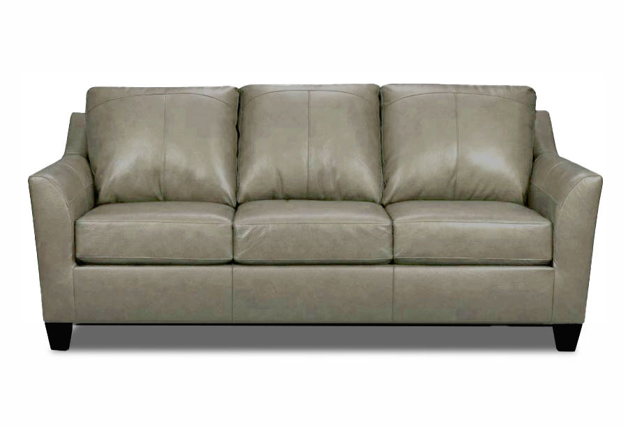 Leather Italia Keenan Grey Leather Match Sofa