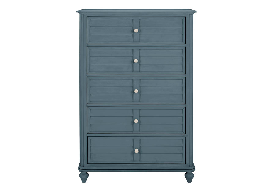 Powell Naples Graphite Five Drawer Chest