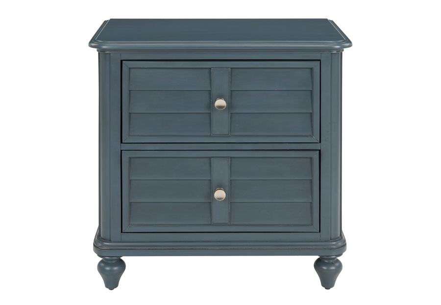 Powell Naples Graphite Two-Drawer Nightstand