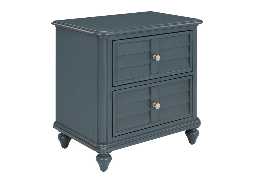 Powell Naples Graphite Two-Drawer Nightstand