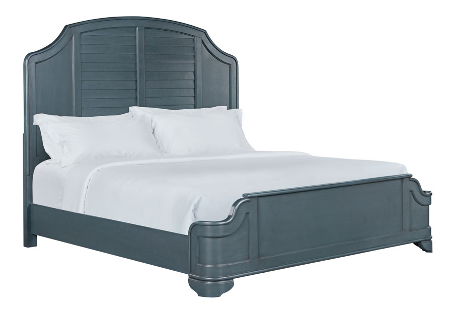 Powell Naples Graphite Queen Panel Bed, Dresser and Mirror