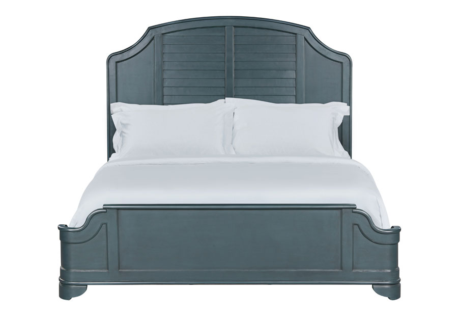 Powell Naples Graphite King Panel Bed