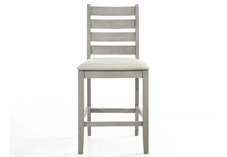 New Classic Pascal Driftwood Counter Height Ladder Back Side Chair