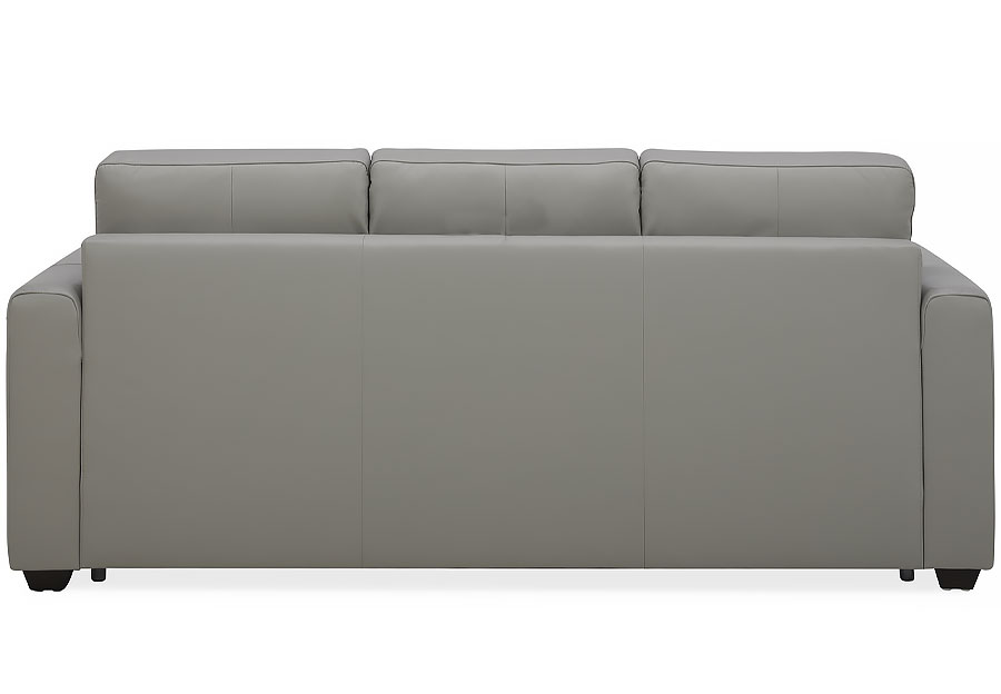 Kuka Aldon Light Grey Leather Sofa